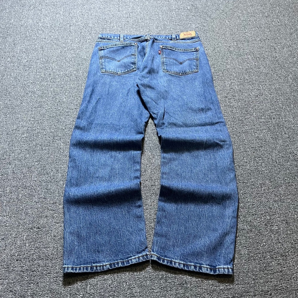 Levi's 557 Jeans 34x30 Blue Relaxed Boot Leg Denim Skater 90s Style